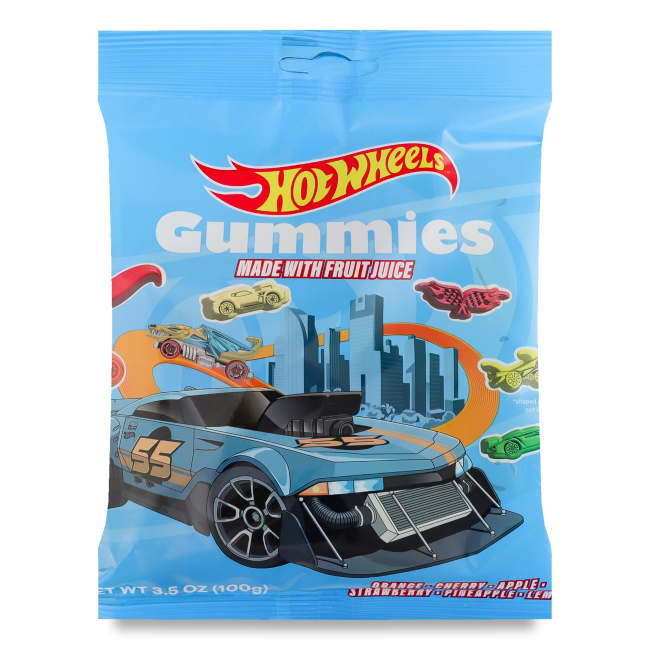 Солодощі - Жувальні цукерки Світчай Hot Wheels (654954250785)