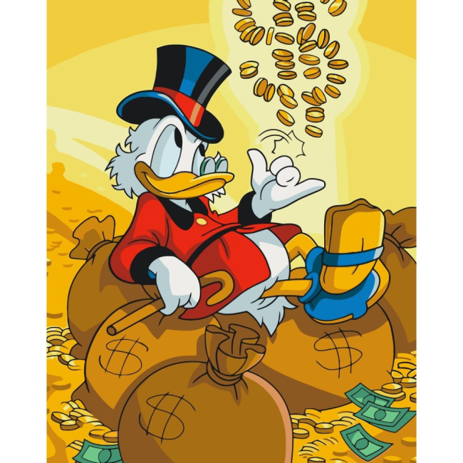 Товары для рисования - Картина по номерам Art Craft Scrooge McDuck 40 х 50 см (11576-AC)