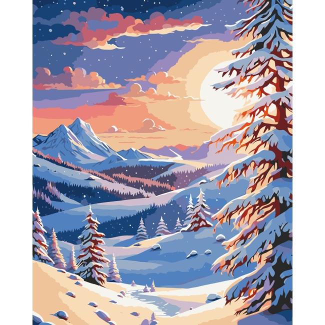 Товары для рисования - Картина по номерам Art Craft Зима в горах 40 х 50 см (11047-AC)
