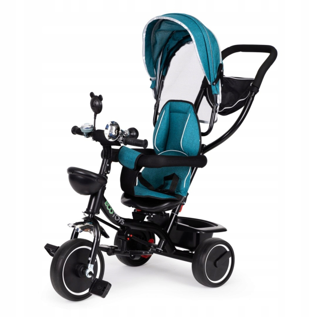 Велосипеди - Велосипед Ecotoys Comfort Green blue з поворотним сидінням (JM-066-9 GREEN/BLUE)