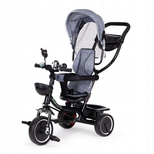 Велосипеди - Велосипед Ecotoys Comfort Grey ​з поворотним сидінням (JM-066-9 GREY)