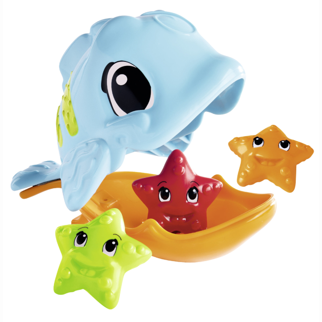 Игрушки для ванны - Игрушка для ванны ABC Голодная рыбка с морскими звездами (4010070)