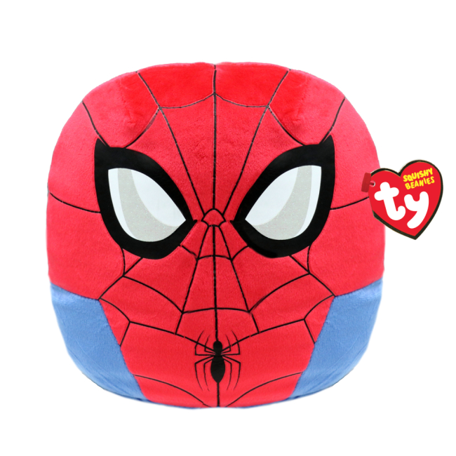 Персонажі мультфільмів - Подушка TY Squish-a-boos Spiderman 20 см (39254)