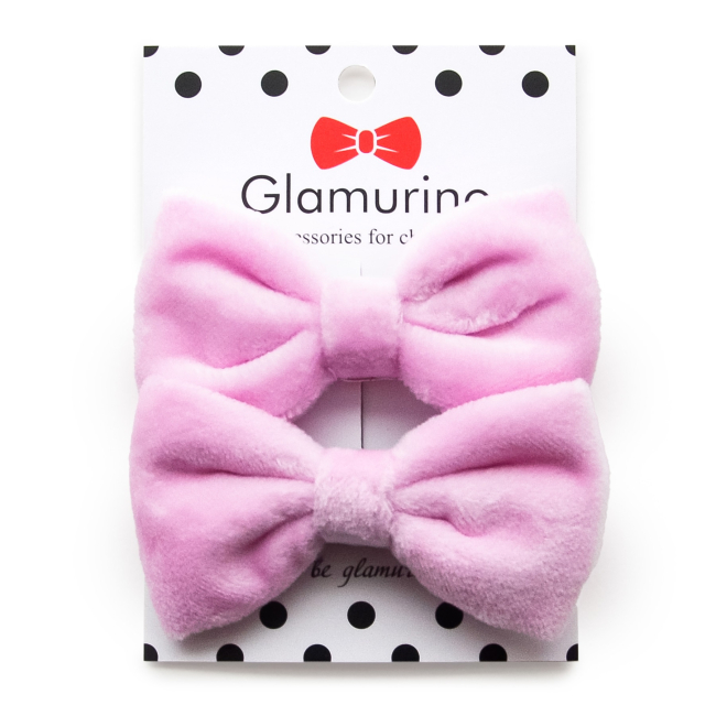Бижутерия и аксессуары - Бантики Glamurino Style розовые 2 шт (2202.5)