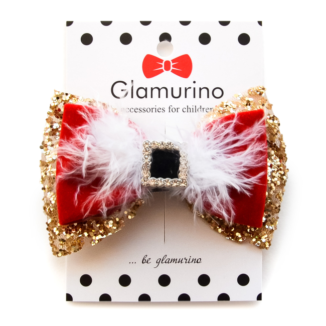 Бижутерия и аксессуары - Бантик Glamurino Santa (2301)