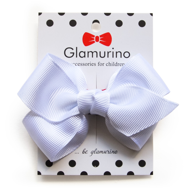 Бижутерия и аксессуары - Бантик Glamurino Lera S белый (2261.1)