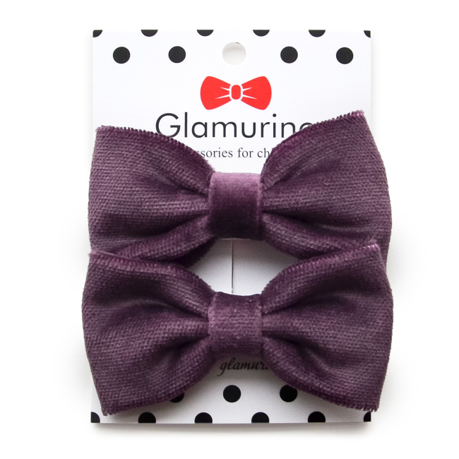Бижутерия и аксессуары - Бантики Glamurino Style ежевичные (2202.13)