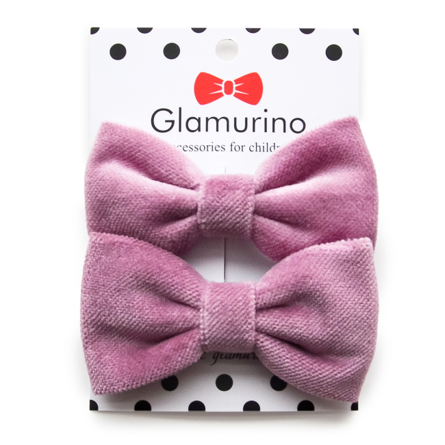 Бижутерия и аксессуары - Бантики Glamurino Style сиреневые 2 шт (2202.9)