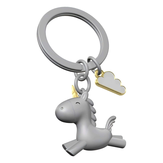 Брелоки - Брелок Metalmorphose Flying unicorn with cloud charm (8000020290944)