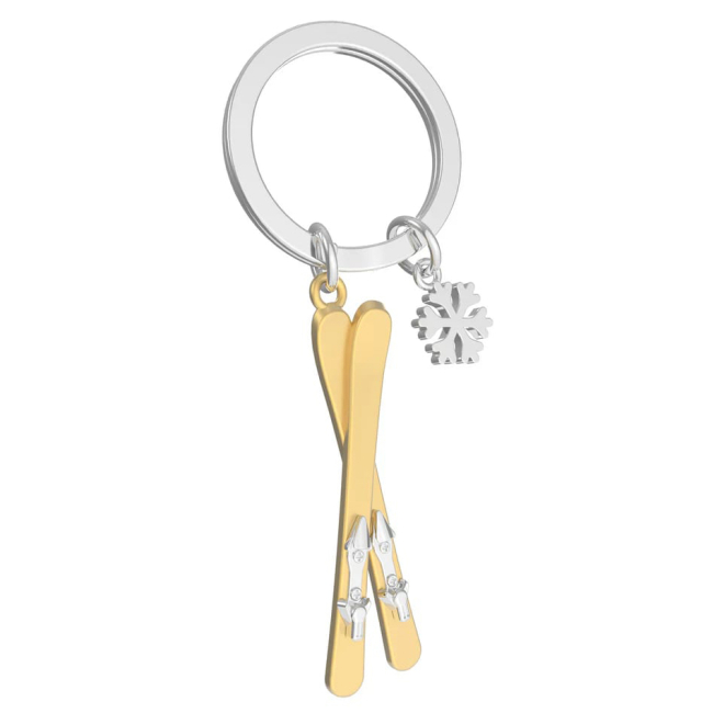 Брелоки - Брелок Metalmorphose Ski with snowflake charm (8000020592969)