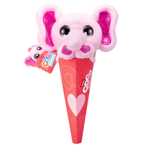 Мягкие животные - Мягкая игрушка Zuru Coco Cones Valentines Слонёнок (9639SQ1/1)