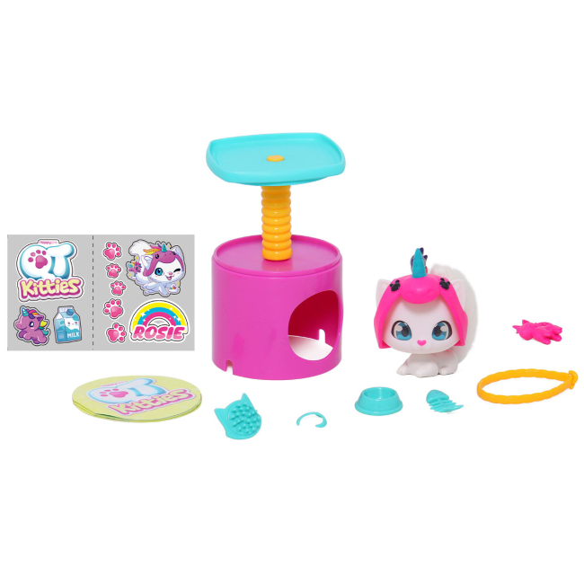 Фігурки тварин - ​Фігурка QT Kitties Кошеня Роузі (450001-4)