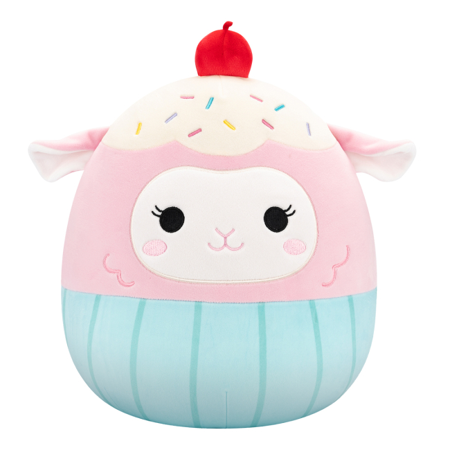 Подушки - М'яка іграшка Squishmallows Ягня Лала в костюмі 30 см (SQER01265)