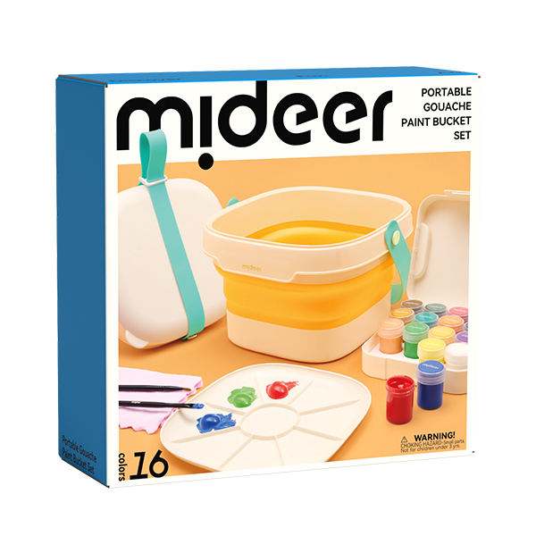 Канцтовари - Фарби гуаш Mideer з відерцем 16 кольорів (MD2284)