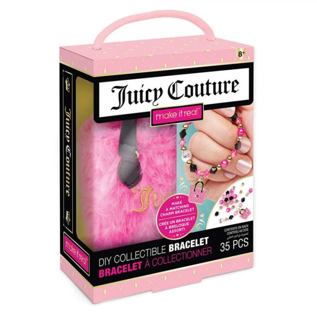 Наборы для творчества - Набор для изготовления шарм-браслета Make it Real Juicy couture Модница Гламур (MR4471/3)