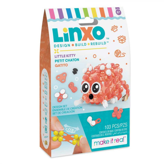 Наборы для творчества - Набор для изготовления брелоков Make it Real Linxo Зверята Котенок (MR6101/2)