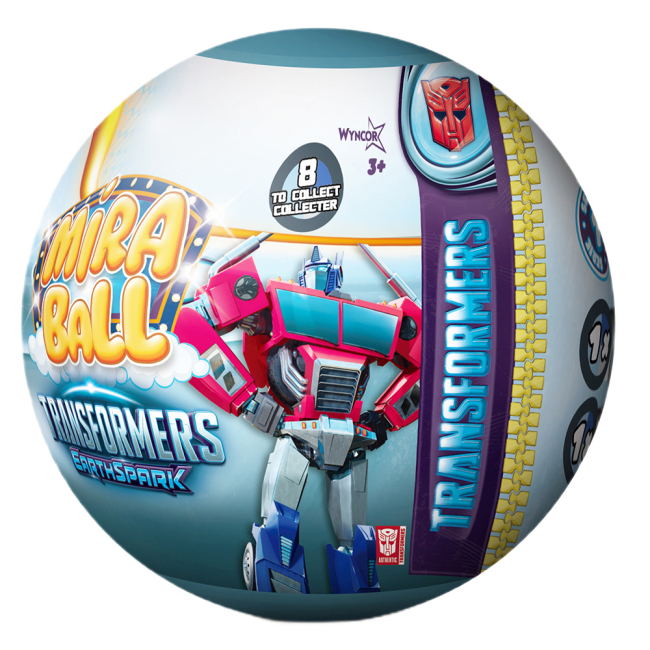 Персонажі мультфільмів - М'яка іграшка-сюрприз Miraball Transformers Earthspark (M14114(M14160)