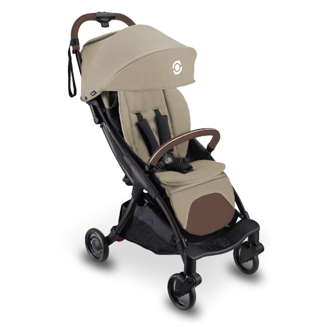 Коляски - Прогулочная коляска Globber Stroll lite песочная (925-304)