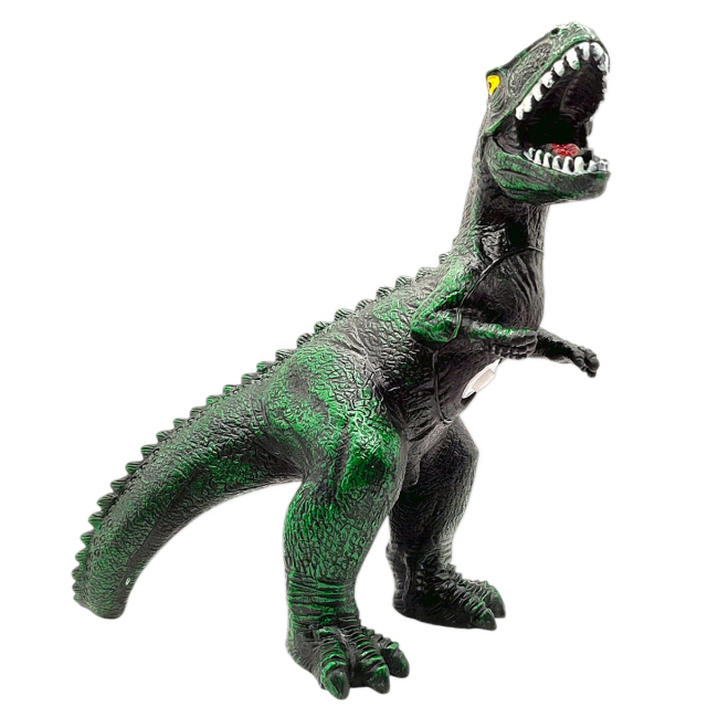 Фигурки животных - Интерактивная игрушка Bibi Toys Динозавр зелено-черный (762220BT/2)