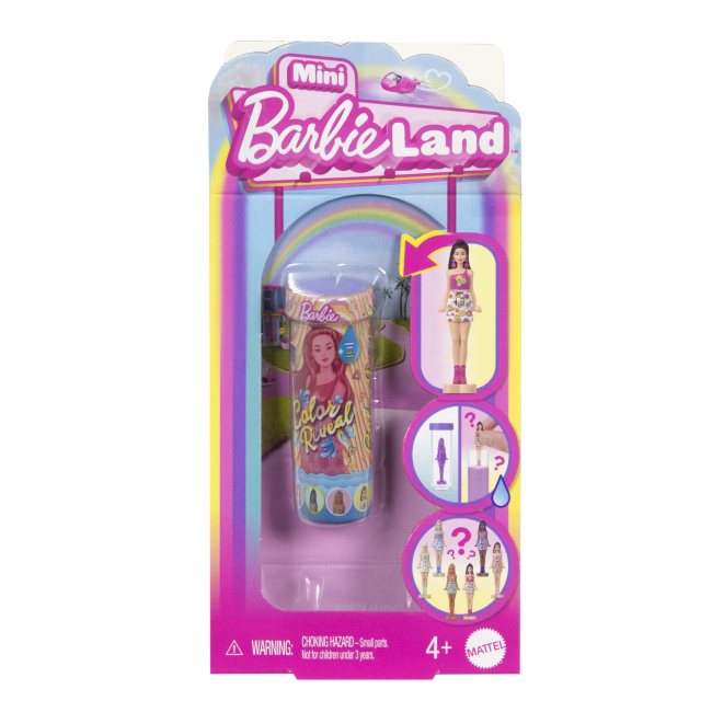 Ляльки - Лялька-сюрприз Barbie Mini BarbieLand Color Reveal Райдужні та стильні (JCR08)