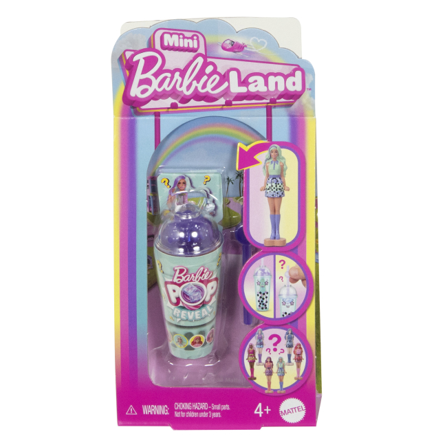 Ляльки - Лялька-сюрприз Barbie Mini BarbieLand Pop Reveal Круті Бабл-ті (JCR22)