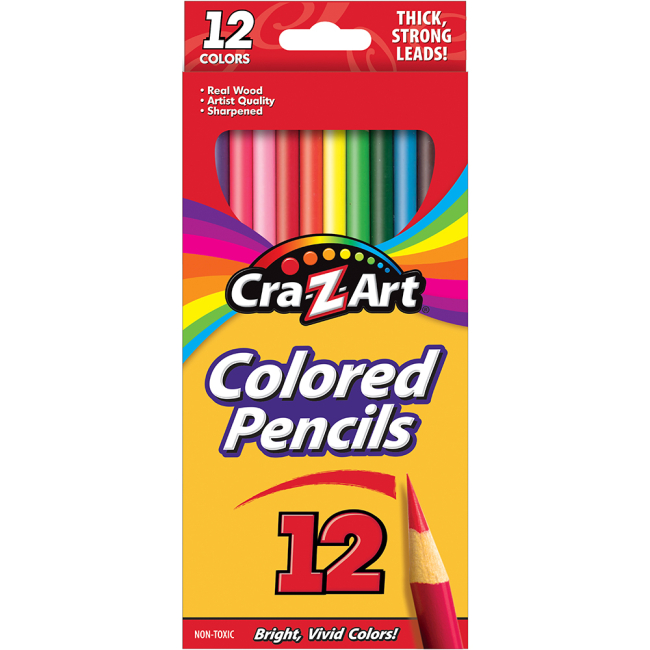 Канцтовари - Олівці кольорові Cra-Z-Art 12 кольорів (10404CRA)