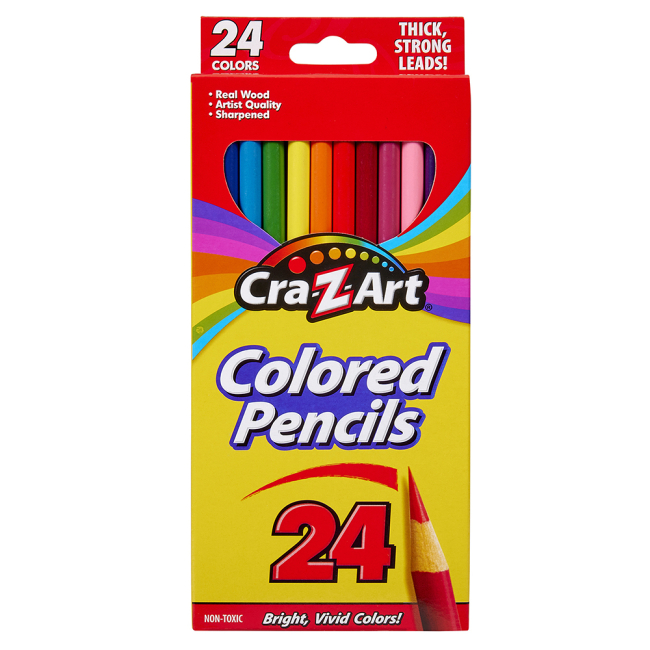 Канцтовари - Олівці кольорові Cra-Z-Art 24 кольори (10403CRA)