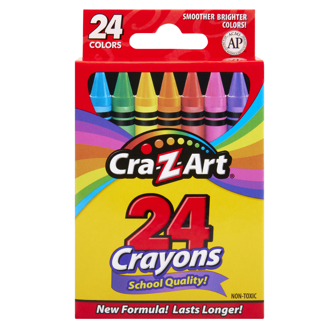 Канцтовары - Мел восковой Cra-Z-Art 24 шт (10201CRA)
