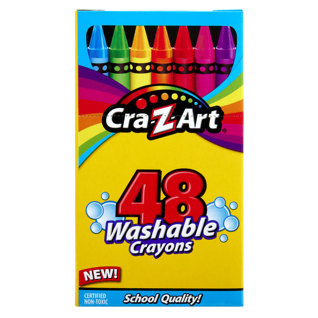 Канцтовари - Крейда воскова Cra-Z-Art Легкозмивна 48 шт (10276CRA)