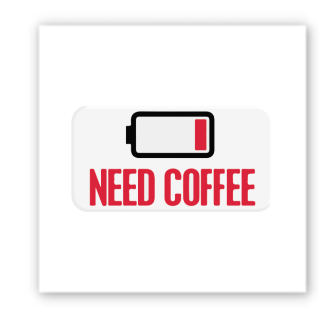 Набори для творчості - 3D стікер Tattooshka Need coffee (SX-205)