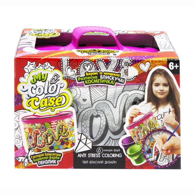 Набори для творчості - Набір для розфарбовування Danko toys My color case Love (COC-01-04U)