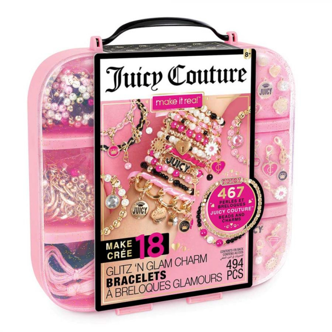 Набори для творчості - Набір для виготовлення шарм-браслетів Make it Real Juicy Couture Шик та блиск (MR4439)