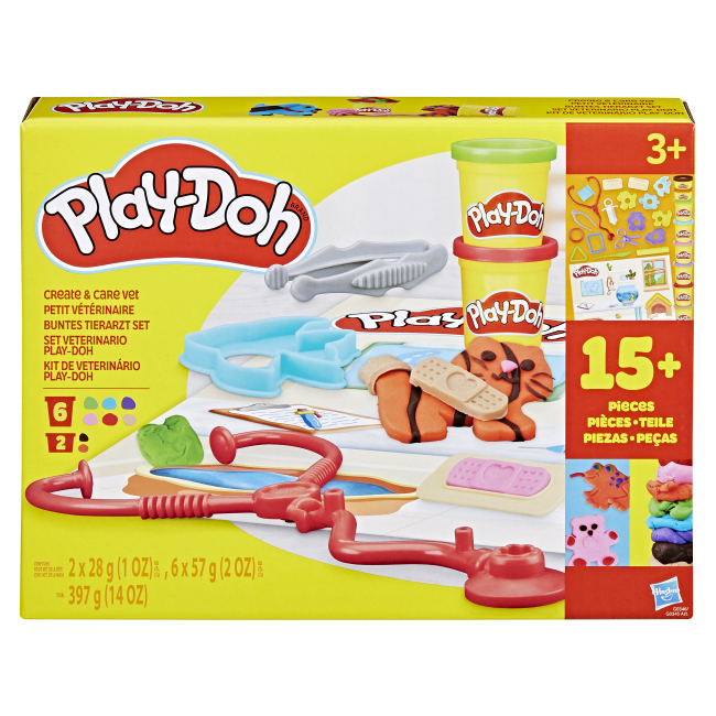 Набори для ліплення - Набір для творчості Play-Doh Ветклініка (G0345/G0346)