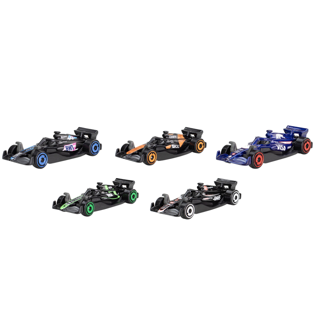 Автомоделі - Ігровий набір Hot Wheels F1 2024 5 базових болідів (JGF58)