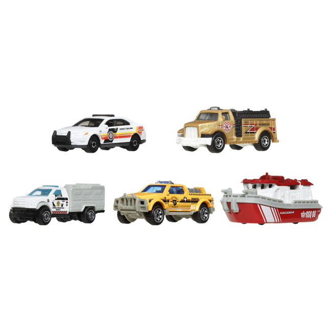 Автомодели - Набор автомоделей Matchbox MBX rescue IV (С1817/JBX32).