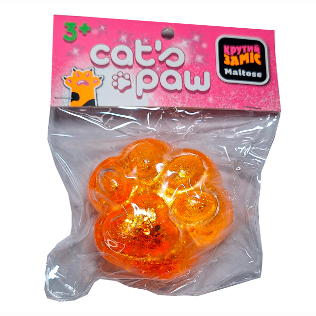 Антистресс игрушки - Антистресс игрушка Monster Gum Крутой замес Cat's Paw оранжевая (T26182/3)