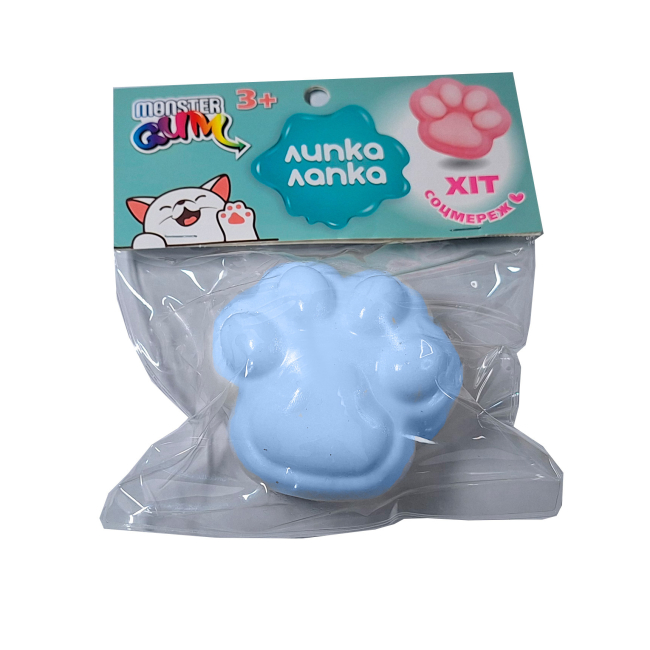 Антистресс игрушки - Антистресс игрушка Monster Gum Липкая лапка голубая (T25992/1)