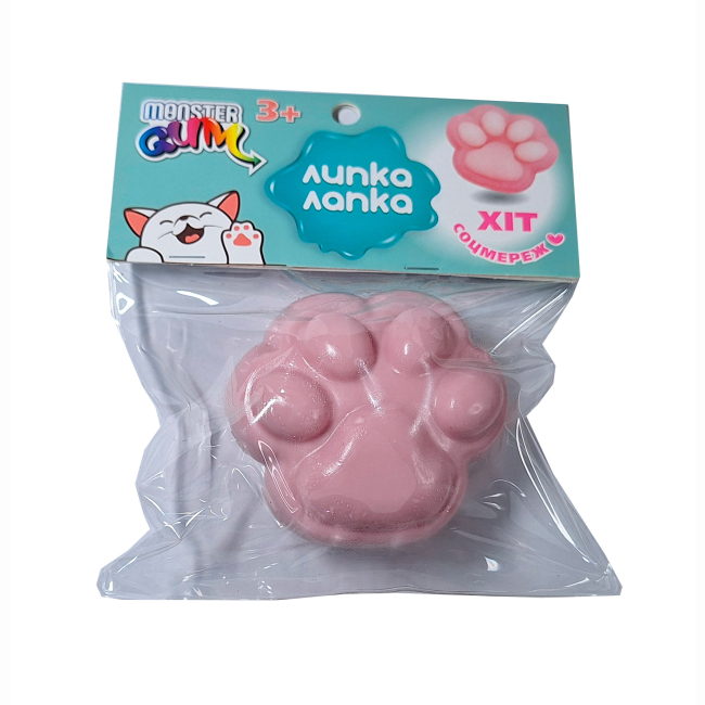 Антистресс игрушки - Антистресс игрушка Monster Gum Липкая лапка розовая (T25992/2)