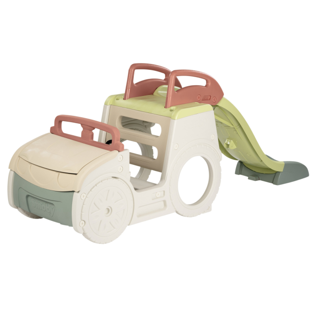 Ігрові комплекси, гойдалки, гірки - Ігровий центр Smoby Life Автомобіль мандрівника з гіркою та пісочницею (7600840207)