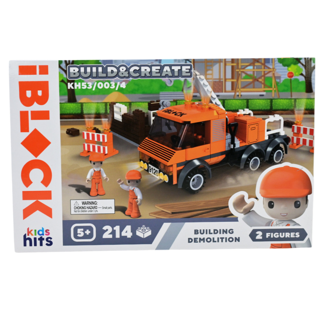 Конструкторы с уникальными деталями - Конструктор IBLOCK Junior Kids hits Build & create Building demolition (KH53/003/4)