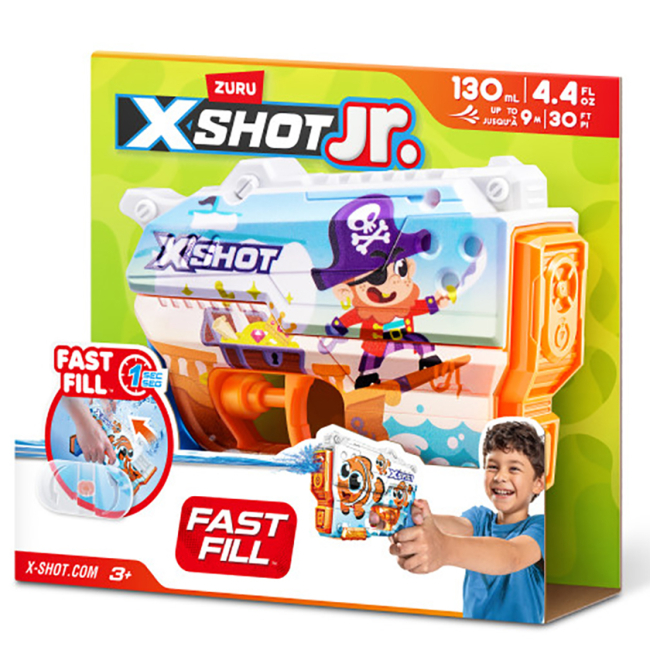 Водное оружие - Водный бластер X-Shot Fast-Fill Junior Пират (118143B)