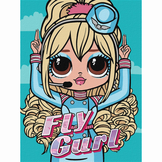 Товары для рисования - Картина по номерам Ідейка Lol Surprise OMG Fly Gurl 30х40 см (KHO6275)