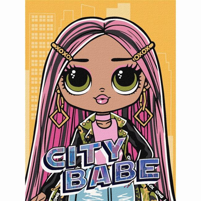Товары для рисования - Картина по номерам Ідейка Lol Surprise OMG City Babe 30х40 см (KHO6277)