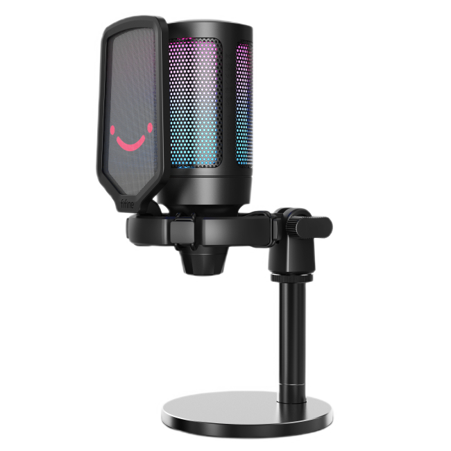 Игровая периферия - Микрофон конденсаторный Fifine AmpliGame RGB Black (A6)