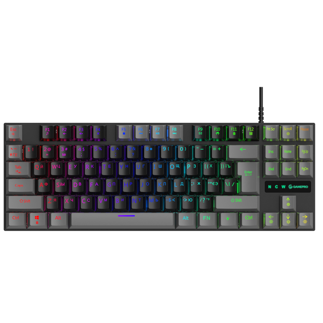 Ігрова периферія - Клавіатура GamePro RED Switch LED (MK100R)