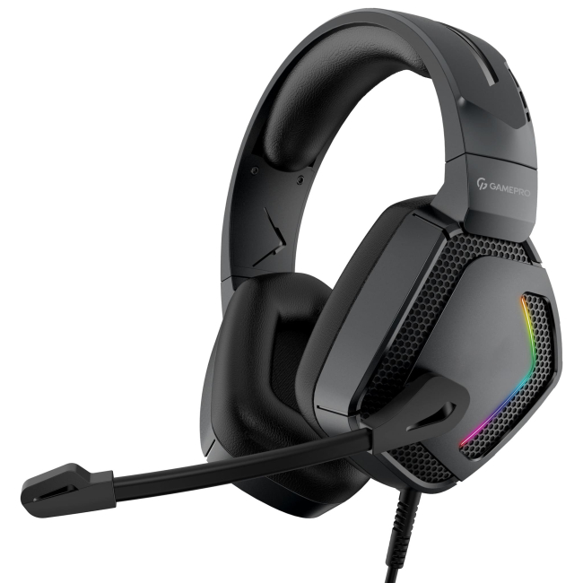 Ігрова периферія - Ігрова гарнітура GamePro з RGB підсвічуванням (HS605)