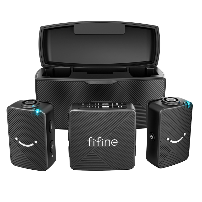 Игровая периферия - Беспроводной микрофон Fifine петличный (M9)