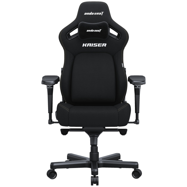 Мебель для геймеров - Кресло Anda seat Kaiser 4 Size XL Black Linen fabric (AD12YDDC-XLL-20-B-CF)