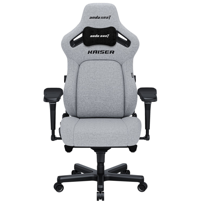 Мебель для геймеров - Кресло Anda seat Kaiser 4 Size L Gray Linen fabric (AD12YDDC-L-20-G-CF)