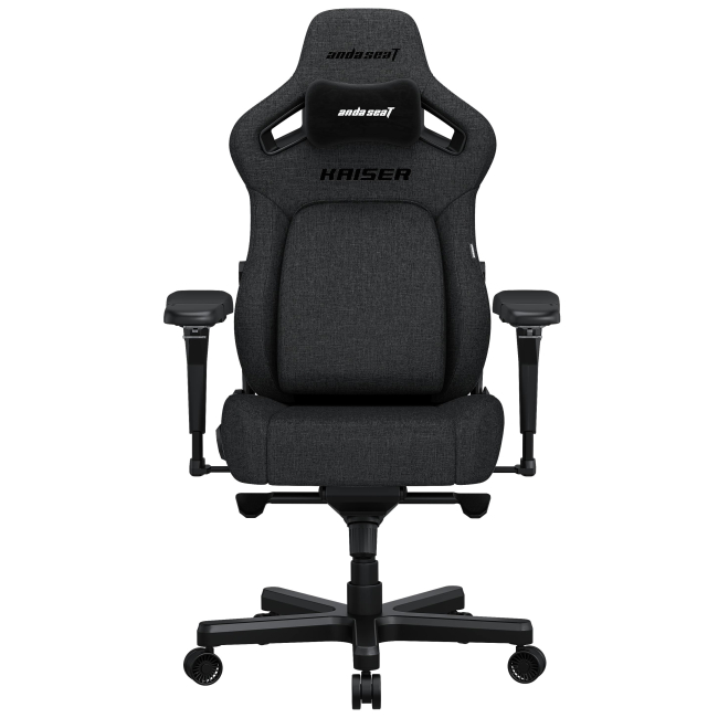 Меблі для геймерів - Крісло Anda seat Kaiser 4 Size XL Dark gray Linen fabric (AD12YDDC-XLL-20-GB-CF)